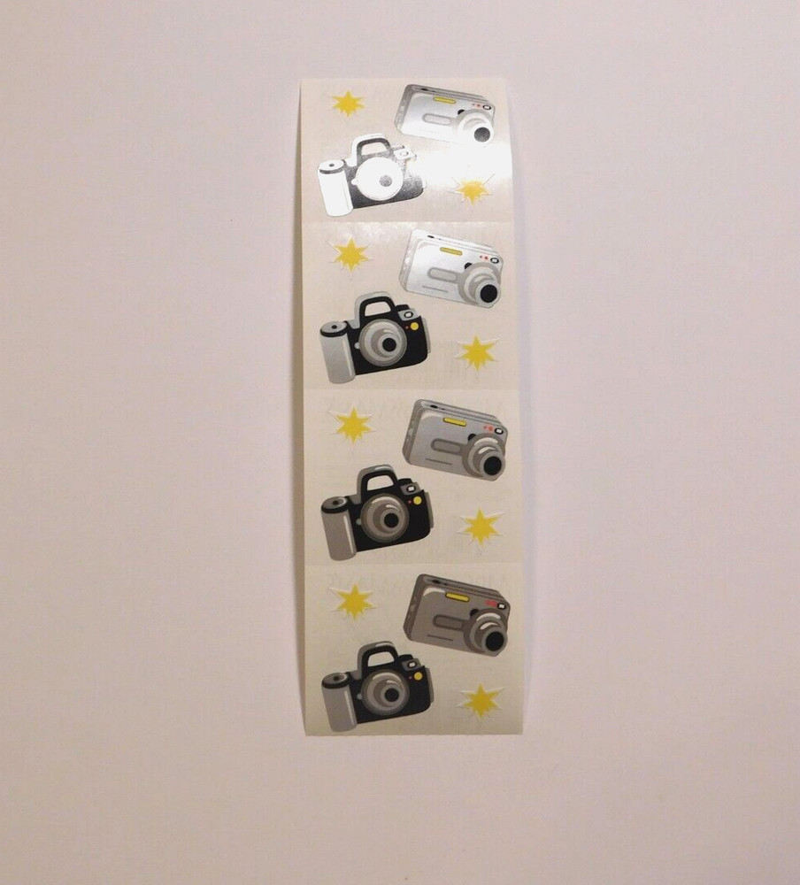 Mrs. Grossman’s Stickers Lot of 1 (ONE) Strip ~Camera Cameras~ 2005 RARE HTF