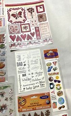 Large lot of Stickers for Scrapbooking and Crafts- what you see is what you get