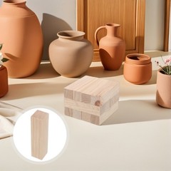 20 Pcs Unfinished Square Wood Blocks for Whittling Kids DIY Carving