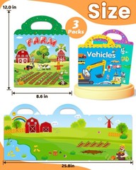 Walenced Reusable Sticker Book for Toddlers, Stickers for Kids, Toddler Sticker