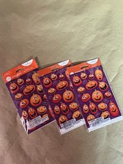 Jack O Lantern Halloween Stickers Pumpkin Google Eye Craft American Greetings