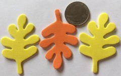 FALL FOAM LEAVES(12pc)Autumn Thanksgiving•Maple•Tree•Brown•Red •Orange•Yellow•••