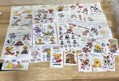 vintage suzy’s zoo stickers 3 Sealed Packs – 15 Full Sheets 10 Partial 21 Mini