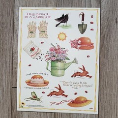 Susan Branch Lot Of 4 Assorted Sticker Sheets 8.5×11 – 5×12 (border x 2) – 4.5×5