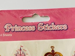 Beistle Stickers 6 Packs Princess Castle & Heart Locket 24 Sheets 2006 Sticker