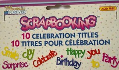 CELEBRATION TITLES Die-Cut (10pc)Memories Forever•Birthday •Party•Card Making•