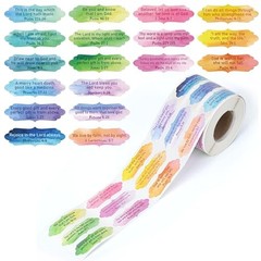 1400Pcs Bible Verse Sticker Scripture Inspirational Label Self Multicolor