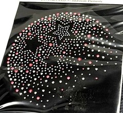 JOLEES JEWELED ACCENTS 56-40099 STARDUST CRYSTAL & METAL IRON ON WITH SWAROVSKI