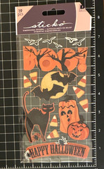 Sticko HALLOWEEN Stickers TRICK or TREAT or BLACK & WHITE SILHOUETTE ICONS Ghost