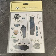 Stickabilities Golf flat Stickers 4X5″ (2 sheets) NOS 2003