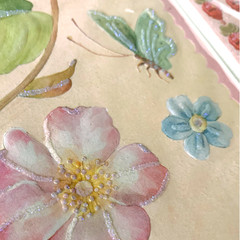 Brenda Walton Florals Scrapbook Stickers Lot – K&Co – Retired – 8 pc Kit