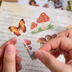 510PCS Floral Scrapbook Stickers Kit Vintage Flowers Butterfly Mushroom Fall Ma