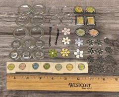 Metal Embellishmentss, Clips & Words Lot Scrapbooking Crafts