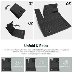 Truck Floor Mats for Toyota Tundra: 2014-2021 (CrewMax Cab Only), Car Accesso…