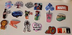 105 Retro Stickers