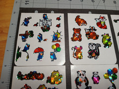 Vintage 1980s Prism Sparkle Unicorn Stickers BJ & More 100+ Lot of 12 Sheets NEW