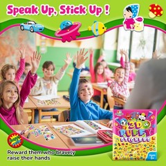 3D Puffy Stickers for Kids, Boys&Girls Sticker Bulk with 3200+ Small Stickers…