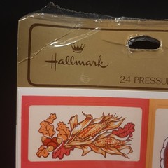 Hallmark Thanksgiving Fall Stickers Turkeys Corn Pumpkins Squash Leaves Autumn