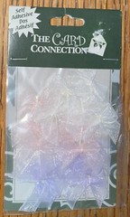 Card Connection Ribbon Bows White Pink Purple Self Adhesive Scrapbook Stickers