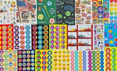 399 Sticker SCRATCH N SNIFF STINKY STICKERS SCENTED glossy CUTE MIXED THEMES