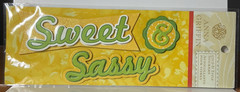 Anna Griffin Sweet & Sassy 3D Title Stickers Green Yellow Girl Woman Scrapbook