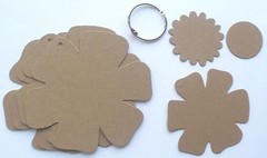 FLORAL CHiPBOARD ALBUM KIT – Flower Pages Raw Bare Unfinished Die Cuts – 8 Page