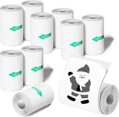 Mini Thermal Printer Sticker Paper 10 Rolls 57x25mm for Kids Instant Camera, …