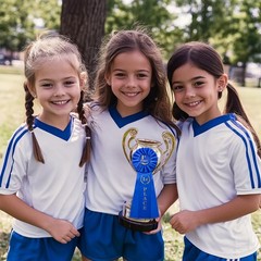 10 PCS 1st Place Rosette Ribbons Blue Award Prize Winner Victory Medal