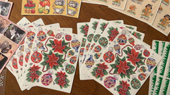 Huge Lot of Stickers over 57 full sheets, Unused, Mix of vintage and recent