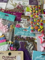 #358 MIXED LOT 50pkgs JOLEE’S – STICKO – K&COMPANY -STUDIO112 3D & FLAT STICKERS