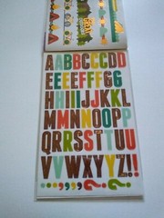 Crafts Stickers Sticko Great Outdoors Camping Hiking Lake Alphabet Tents Swim X5