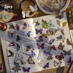 Delicate Lightweight Elegant Durable Versatile Butterfly Garden Journal Stickers