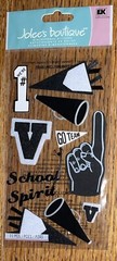 Jolees School Spirit Team Were #1 Sports Cheerleader Football Scrapbook Atickers