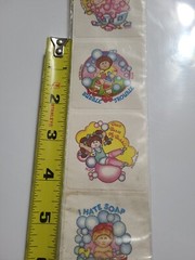 Vintage 80s Cabbage Patch Scratch N Sniff Stickers Kids Soap Scrapbook Doll FLAW