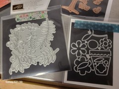 METAL DIES ~ Cut Paper Card Art Crafting ~ FLORAL PLANT ~ Lot of 15 ~ GUC! (J)