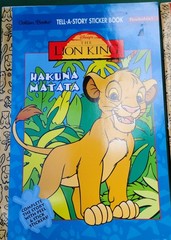 2 Vintage Disney The Lion King Stickers Rare Mix Sheets Glossy Activity Books