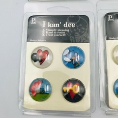 Lot of 6 I KAN DEE Shaker Bubbles 3-D Stickers New NIP Crafting -12 Styles Avail
