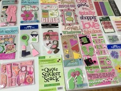 *TEEN GIRL* Scrapbook Lot~ K & Co, Paper Bliss, Jolee’s Stickers ~26 Packs NEW