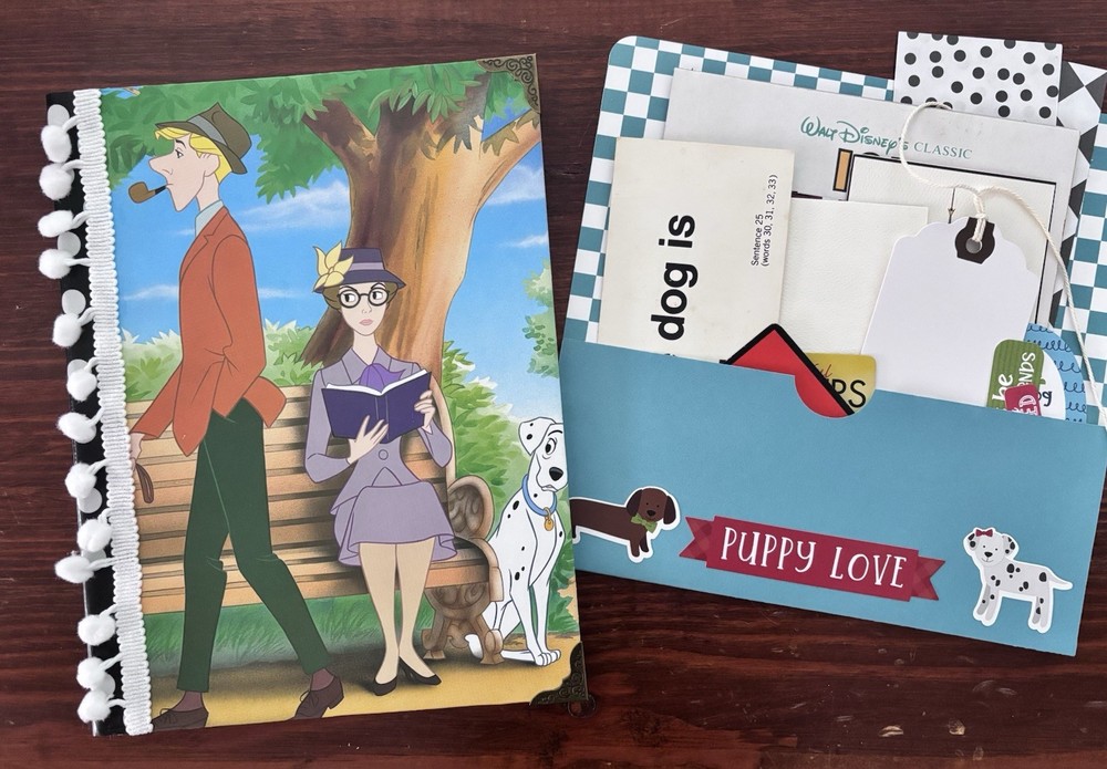 Junk Journal Scrapbook Composition Book 101 Dalmatians Dog Lover