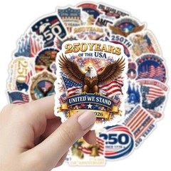 USA 250th Anniversary Stickers |50Pcs American Independence Day July 4th Waterpr