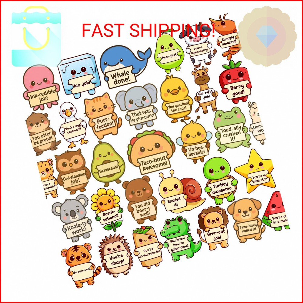 800PCS Teacher Stickers for Kids Classroom by Puraesla – Motivational Affirmatio