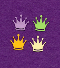 CROWN # 13 die cuts scrapbook cards