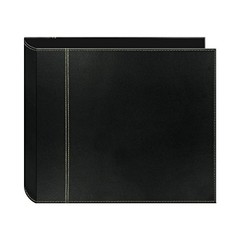 Pioneer 12×12 Scrapbook Binder 3-Ring Album Black on Black Photo Storage