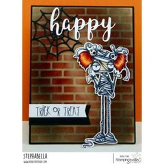 New Stamping Bella Rubber Stamp Halloween ODDBALL GIRL MUMMY SET free USA ship