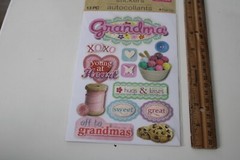 Crafter’s Square Paper Crafts 13PC Pop Up Stickers Grandma Scrapbooking Crafts