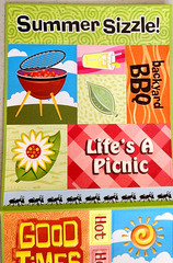 American Traditional Designs BBQ Summer Cardstock Stickers Pool Picnic Scrapbook