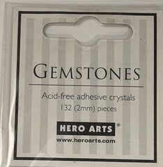 Hero Arts Gemstones Adhesive Crystals 2mm 132 PCS Asst Colors Scrapbooking CH112