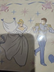 Sandylion sticker designs Cinderella & Prince sticker sheet 12×6