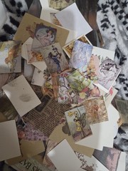 300pc VTG Inspo/Fairytale/Nature Ephemera Lot Small Pcs Junk Journal Scrpbooking
