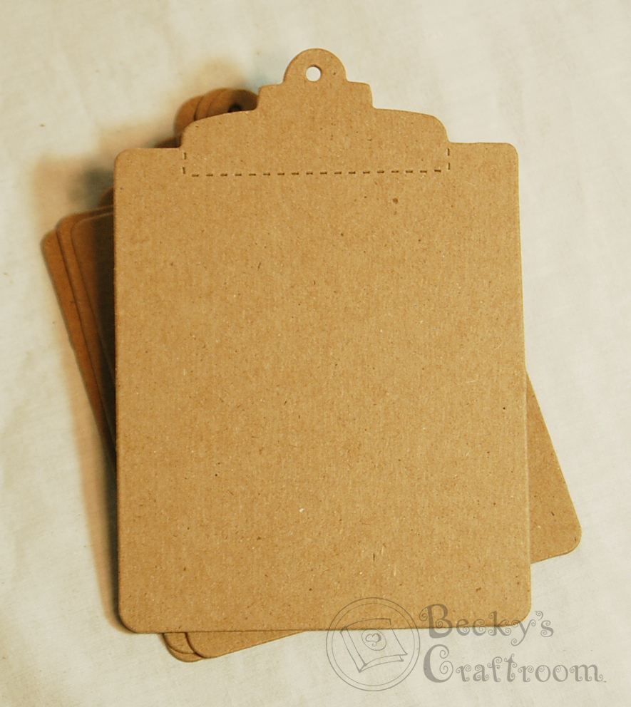 Bare Chipboard 3-9/16″ x 5-1/16″ Clipboard Die Cut 4 pieces